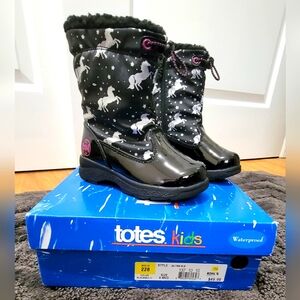 Totes Kids Toddler Snow Boots Size 9